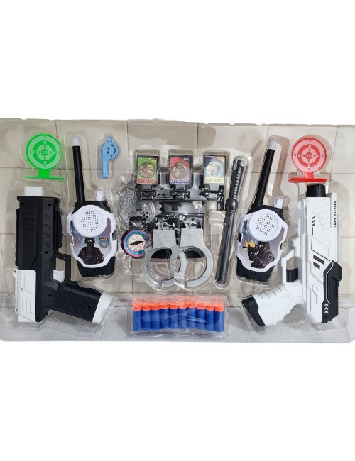 Juguete Walkie Talkies Boquitoqui Set Pistola Lanza Dardo