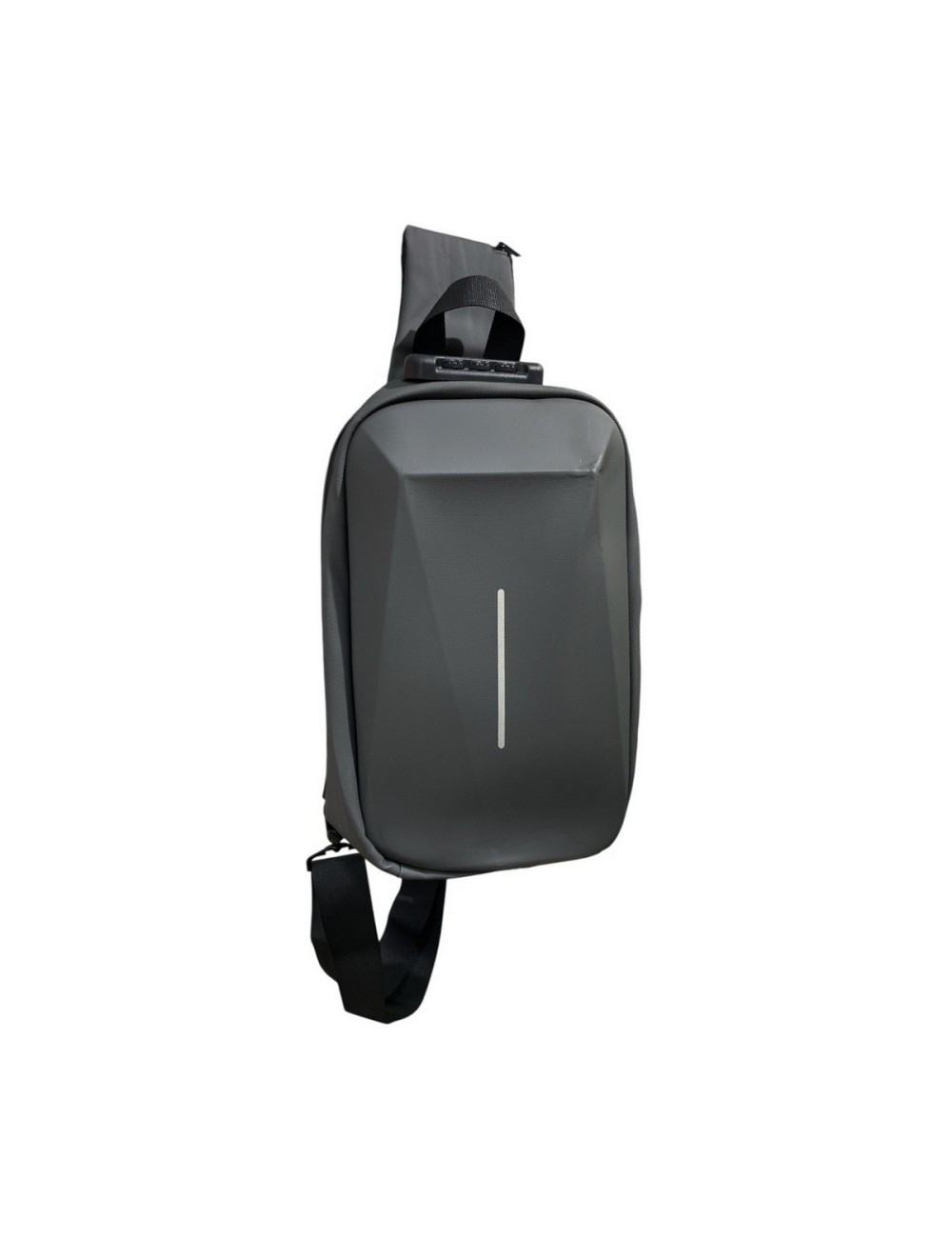 Bolso Cubierta Dura Traveling Pechero Para Hombre Con Clave