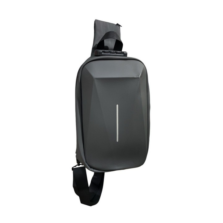 Bolso Cubierta Dura Traveling Pechero Para Hombre Con Clave
