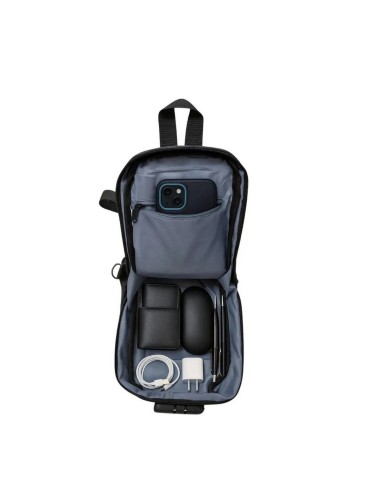 Bolso Cubierta Dura Traveling Pechero Para Hombre Con Clave