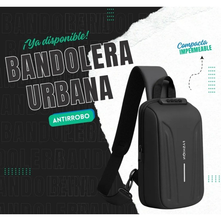Bolso Cubierta Dura Fashion Pechero Para Hombre Con Clave