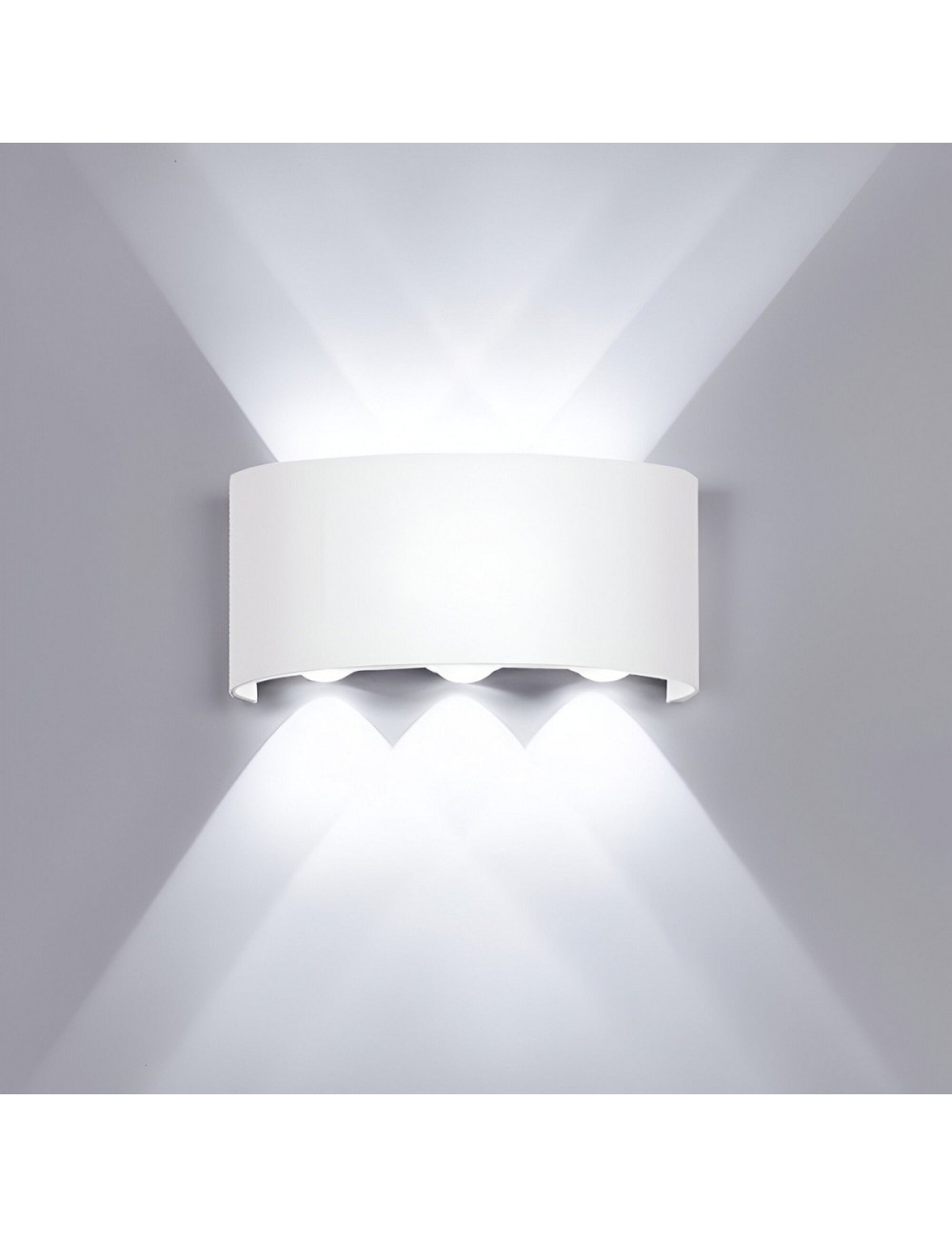 Lampara De Pared Ovalada Luz Moderna