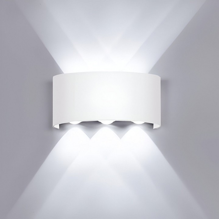 Lampara De Pared Ovalada Luz Moderna