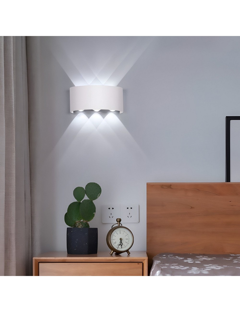 Lampara De Pared Ovalada Luz Moderna