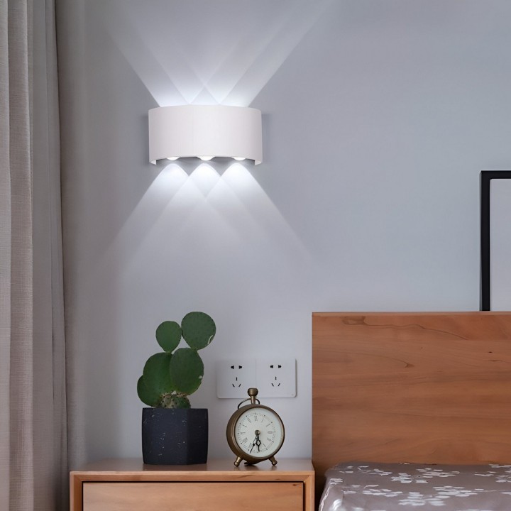 Lampara De Pared Ovalada Luz Moderna