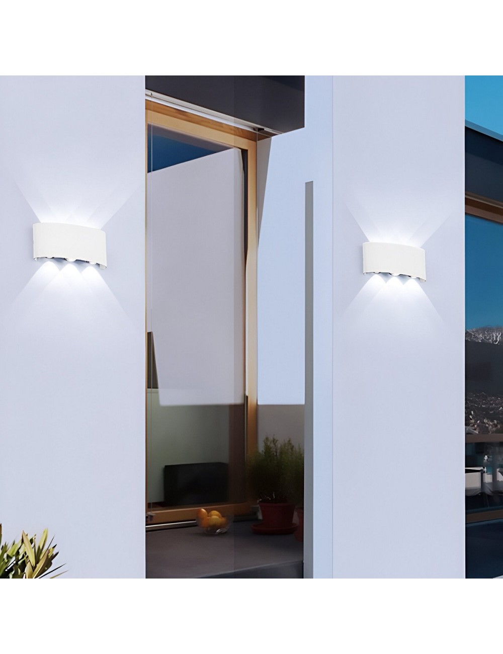 Lampara De Pared Ovalada Luz Moderna