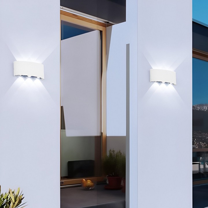 Lampara De Pared Ovalada Luz Moderna