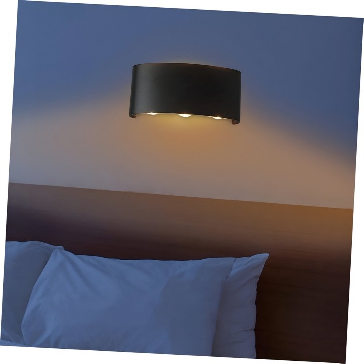 Lampara De Pared Ovalada Luz Moderna