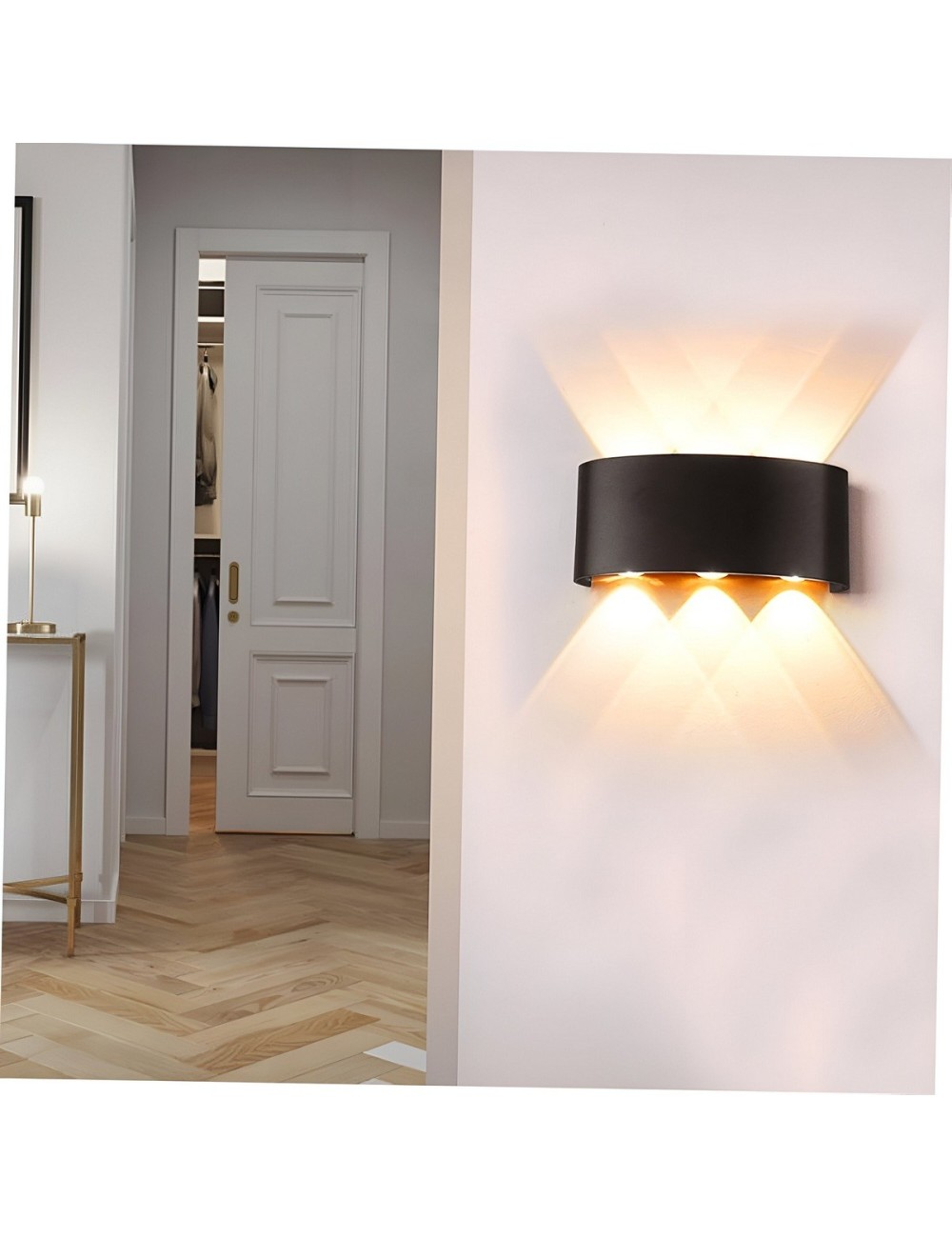 Lampara De Pared Ovalada Moderna