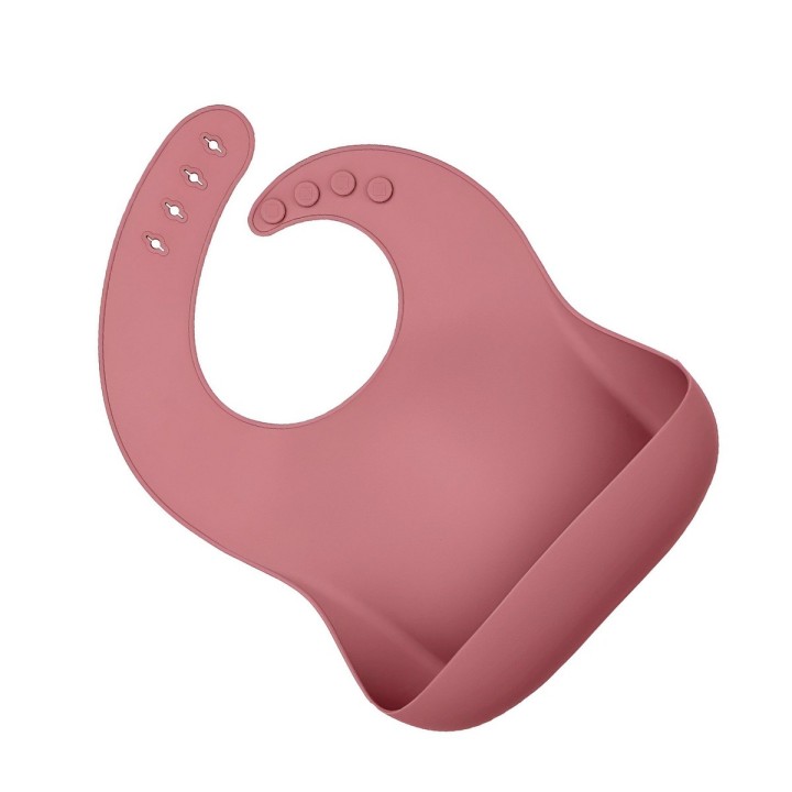 Baberos Para Bebe En Silicona Fácil Lavado Portable Unisex