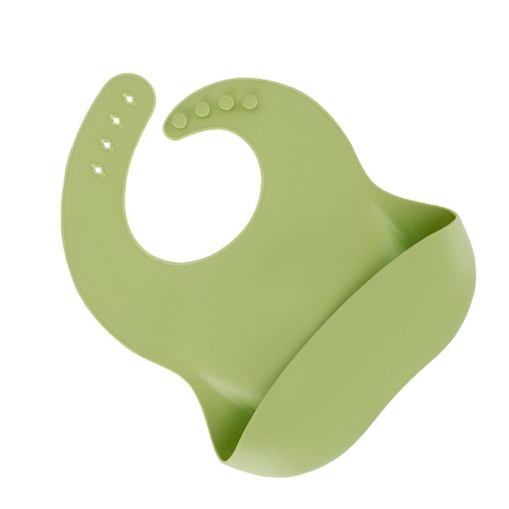 Baberos Para Bebe En Silicona Fácil Lavado Portable Unisex