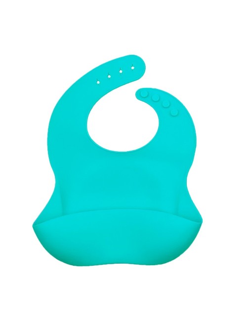 Baberos Para Bebe En Silicona Fácil Lavado Portable Unisex