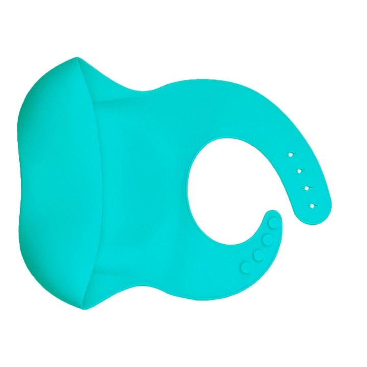 Baberos Para Bebe En Silicona Fácil Lavado Portable Unisex