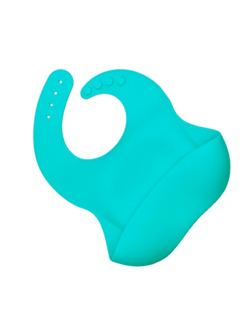 Baberos Para Bebe En Silicona Fácil Lavado Portable Unisex