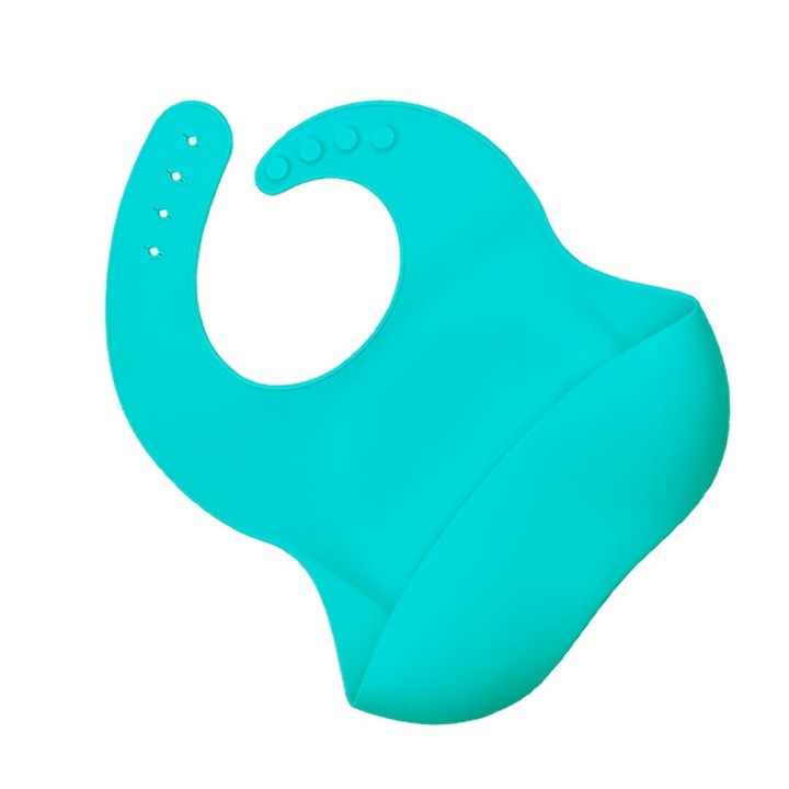 Baberos Para Bebe En Silicona Fácil Lavado Portable Unisex
