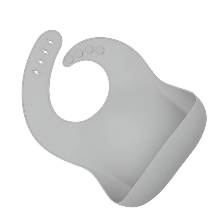 Baberos Para Bebe En Silicona Fácil Lavado Portable Unisex