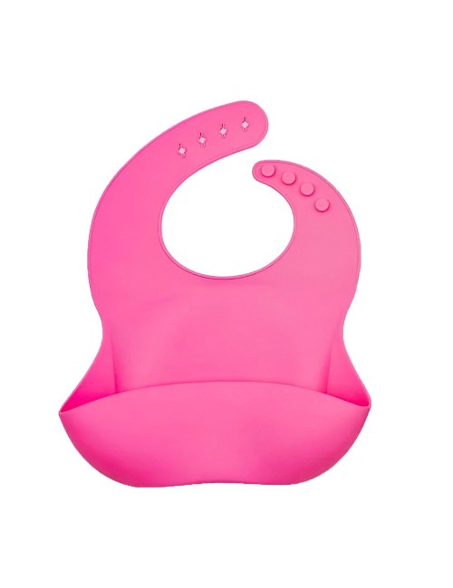 Baberos Para Bebe En Silicona Fácil Lavado Portable Unisex