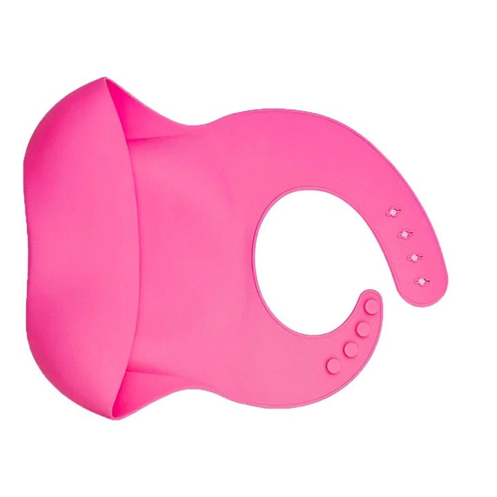 Baberos Para Bebe En Silicona Fácil Lavado Portable Unisex