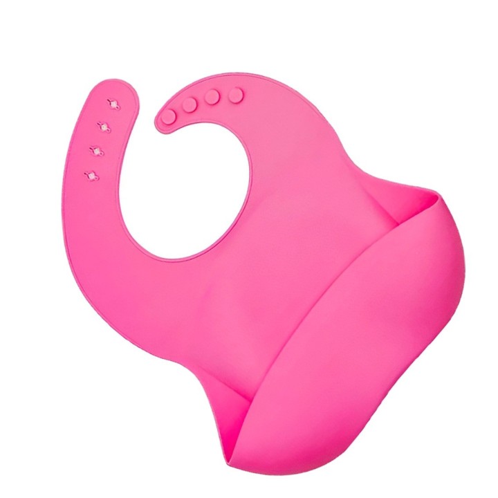 Baberos Para Bebe En Silicona Fácil Lavado Portable Unisex