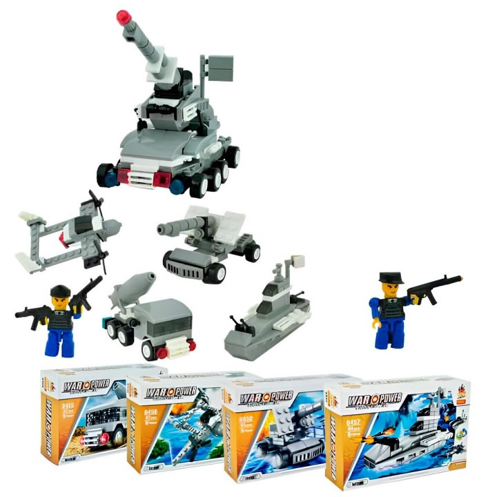 Vehiculos Militares Tanque Avion Barco Camion Figura Armable