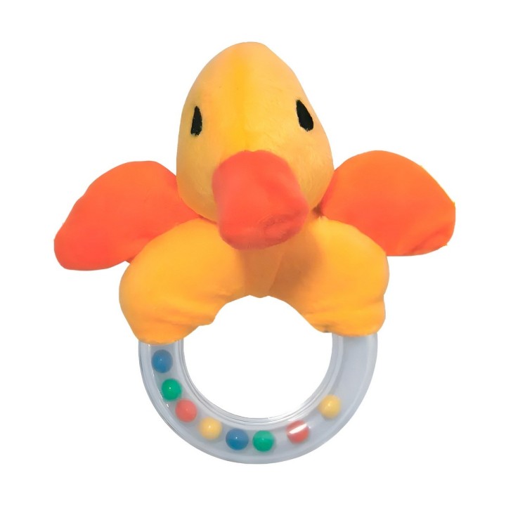 Sonajero Pato Peluche Felpa Juguete Bebes Interactivo