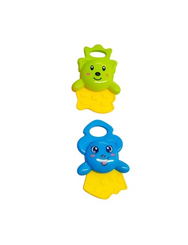 Set De Sonajeros Con Mordedor Juguete Aprendizaje Bebe X 4 U