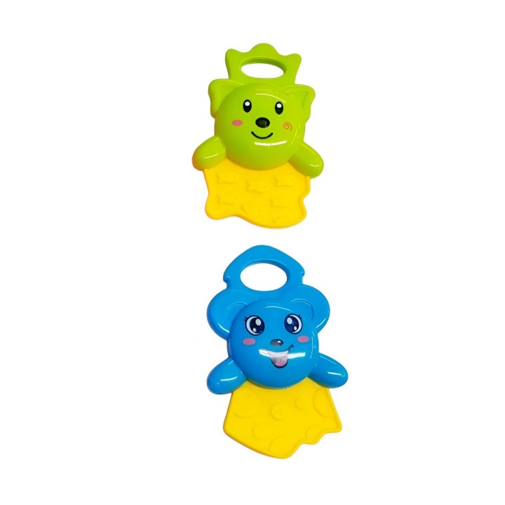 Set De Sonajeros Con Mordedor Juguete Aprendizaje Bebe X 4 U