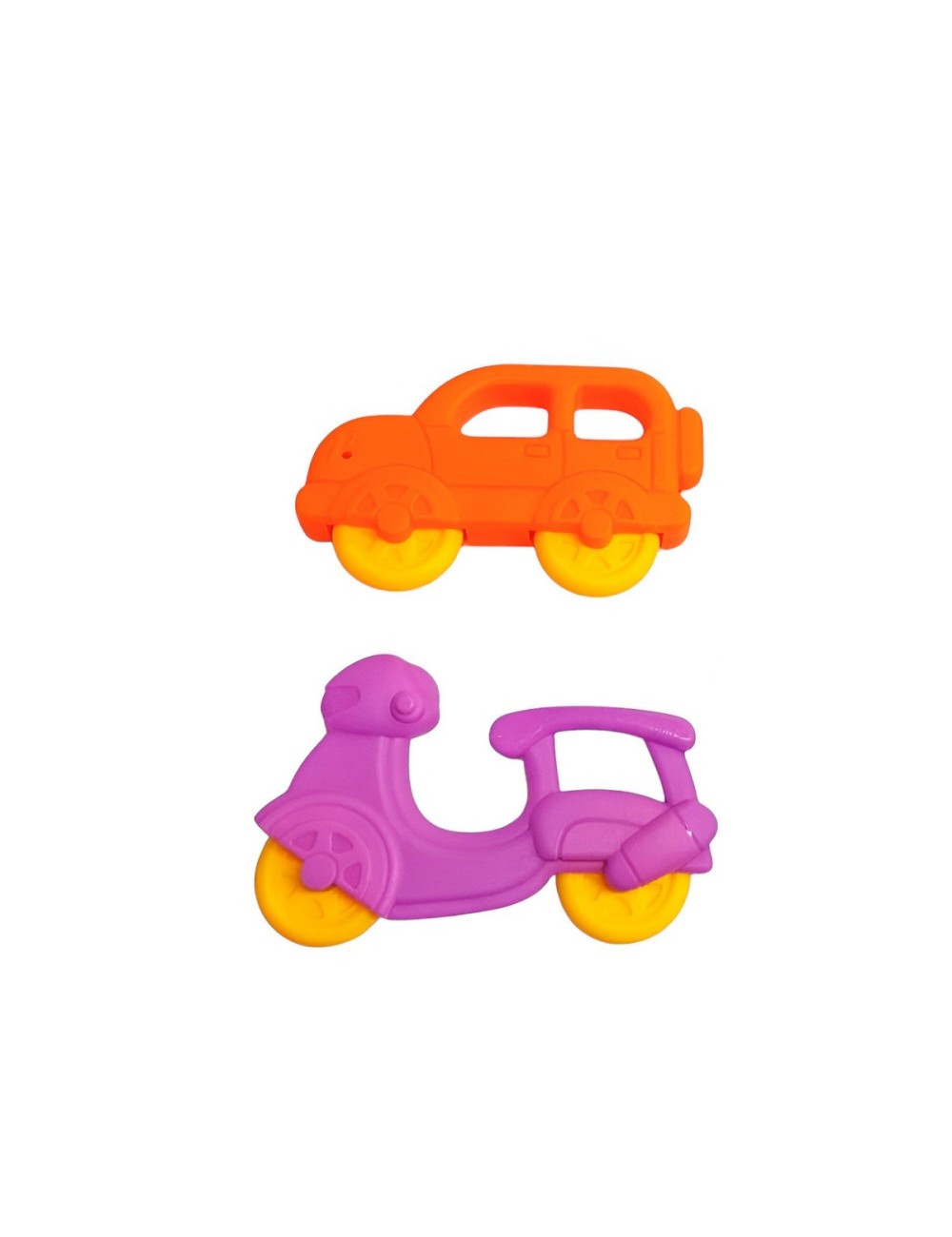 Set De Sonajeros Con Mordedor Juguete Aprendizaje Bebe X 4 U