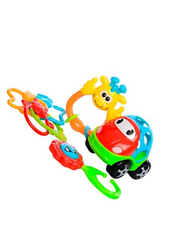 Set De Sonajeros Con Mordedor Juguete Aprendizaje Bebe
