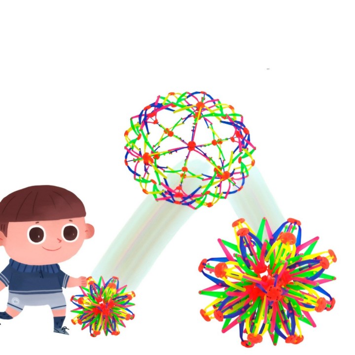 Pelota Expandible De Color Juguete Antiestres Didactico Niño