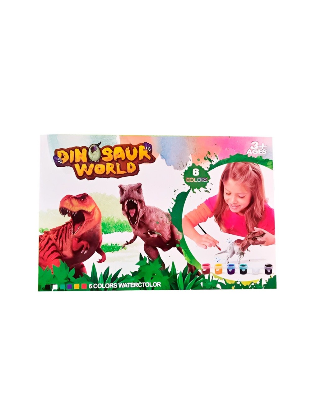 Juguete Figura Dinosaurios Jurassic Para Pintar Didáctico