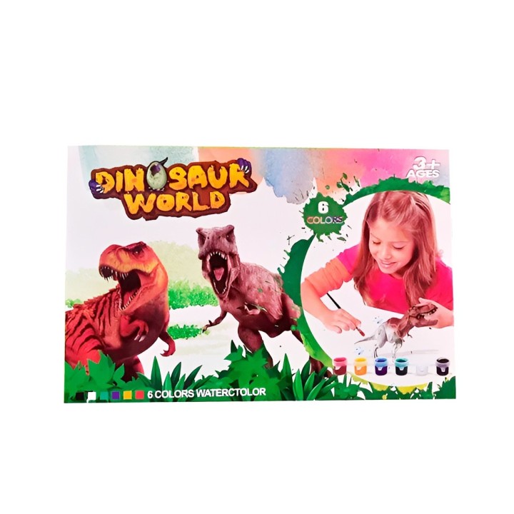 Juguete Figura Dinosaurios Jurassic Para Pintar Didáctico