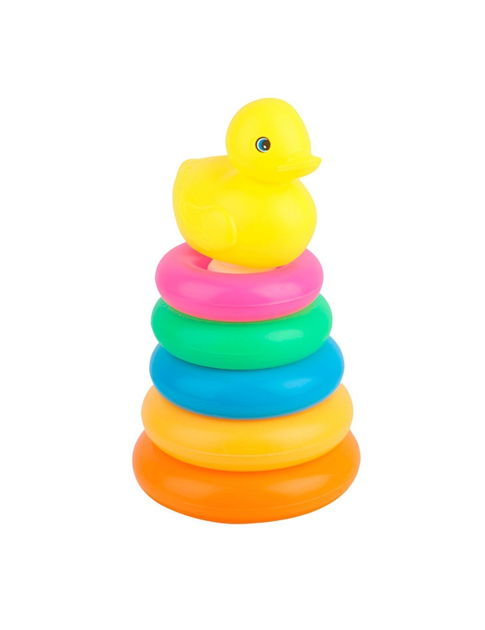 Juego Torre Aros Encastre Pato Mini Motricidad De Bebe