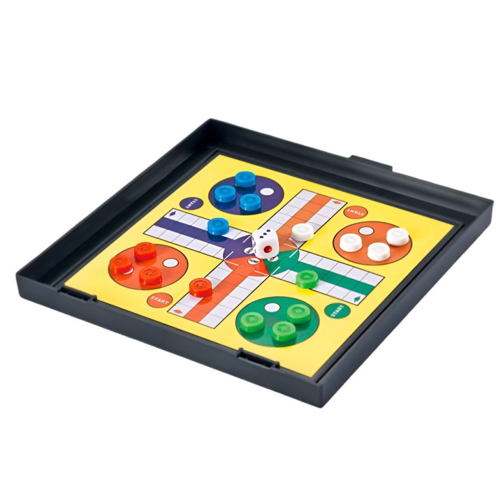 Juego De Mesa 3 En 1 Ajedrez, Escalera, Parchis Portatil