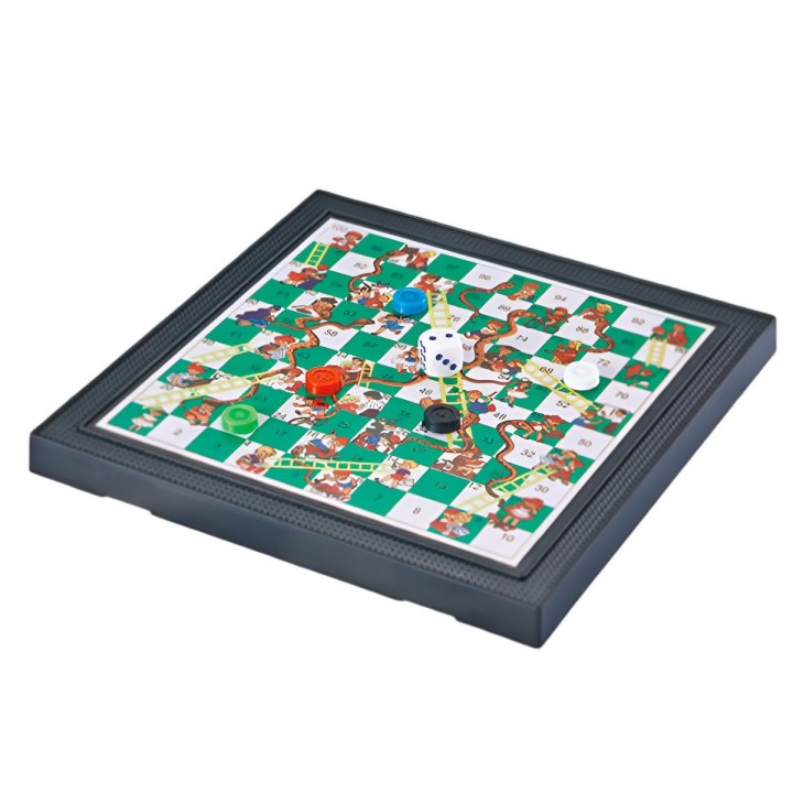 Juego De Mesa 3 En 1 Ajedrez, Escalera, Parchis Portatil