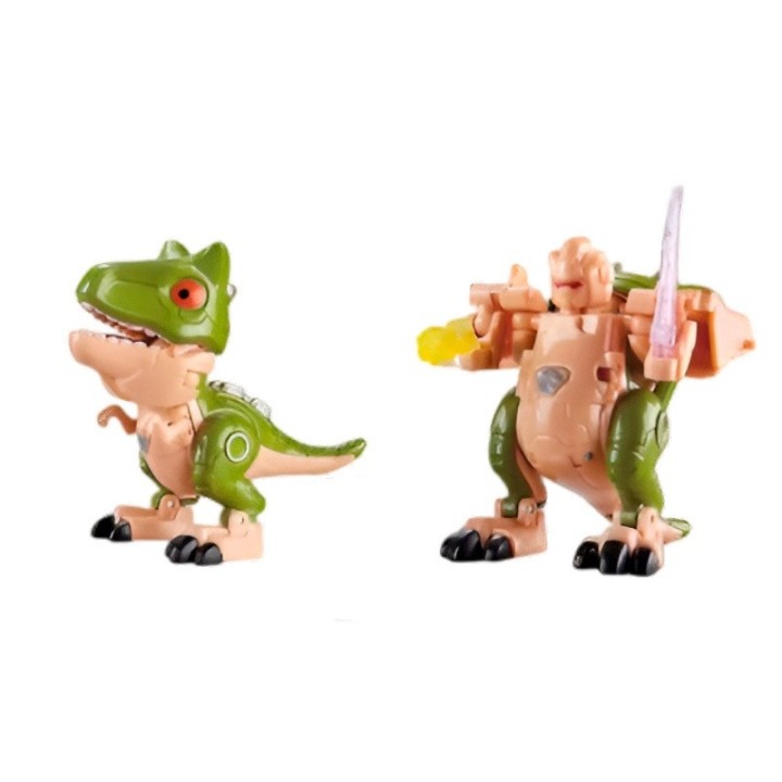 Dinosaurio Rex Transformable En Robot Coleccion X 6 Unidades