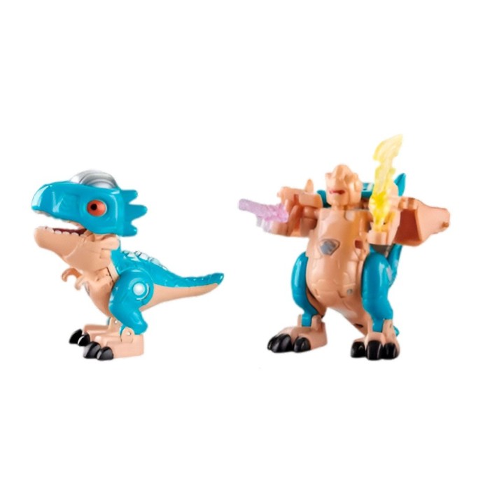 Dinosaurio Rex Transformable En Robot Coleccion X 6 Unidades