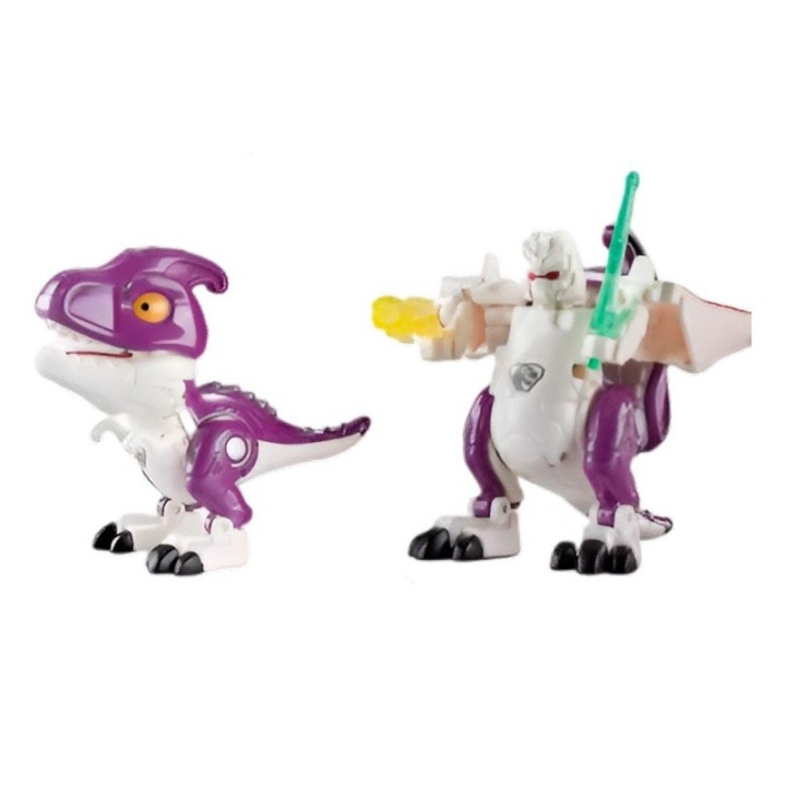 Dinosaurio Rex Transformable En Robot Coleccion X 6 Unidades