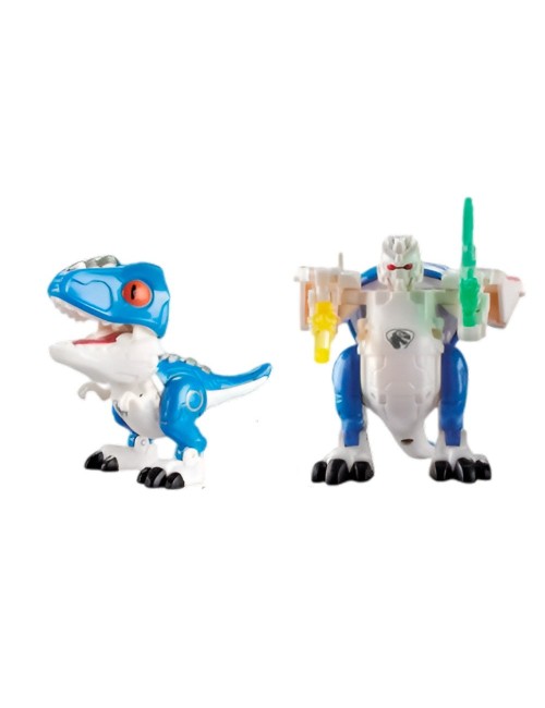 Dinosaurio Rex Transformable En Robot Coleccion X 6 Unidades
