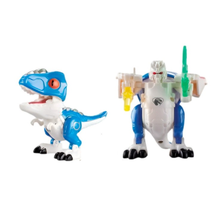 Dinosaurio Rex Transformable En Robot Coleccion X 6 Unidades