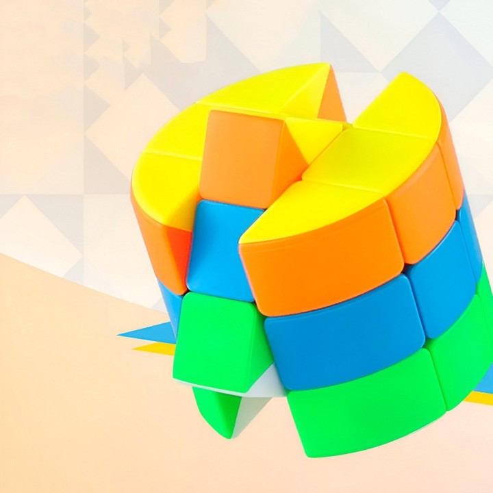 Cubo Soma Mágico Rubik 6 Cilindrico Colores Juguete Niños