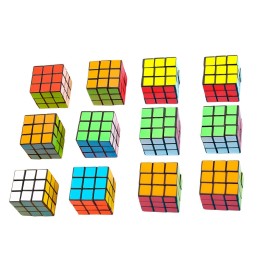 Cubo Multicolor Para Regalos Fiestas Juguete X 12 Unidades