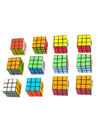 Cubo Multicolor Para Regalos Fiestas Juguete X 12 Unidades