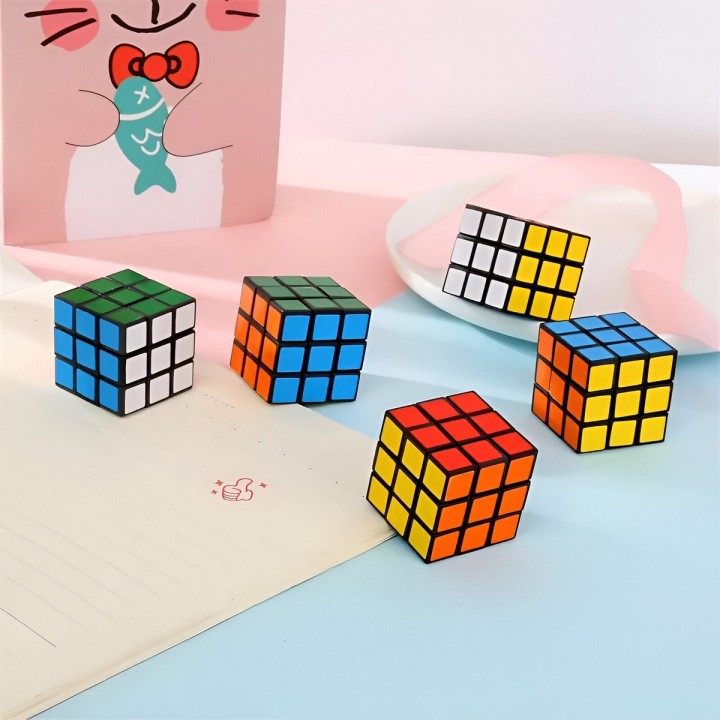 Cubo Multicolor Para Regalos Fiestas Juguete X 12 Unidades