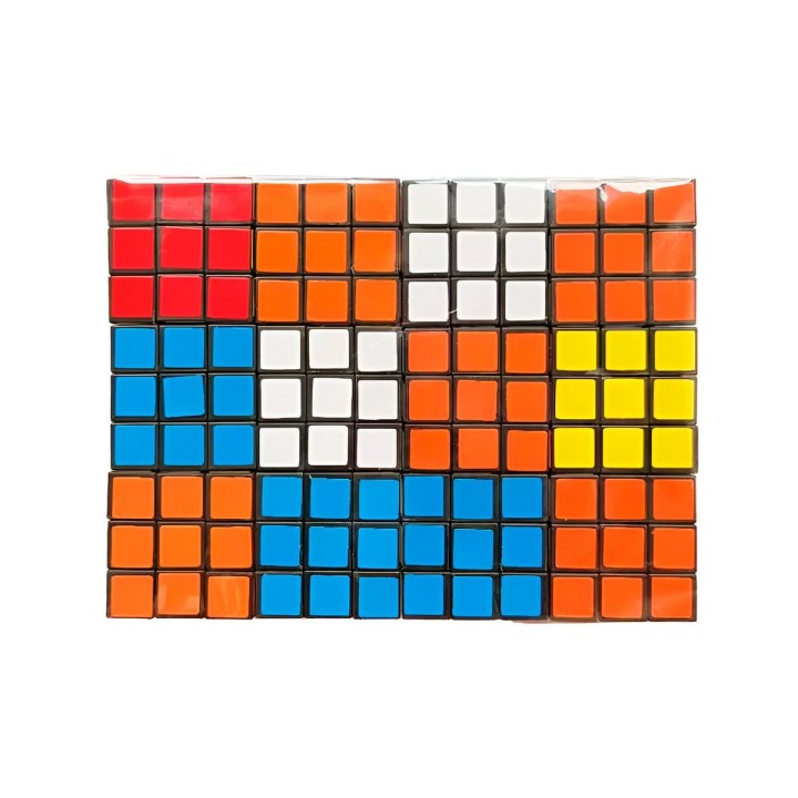 Cubo Multicolor Para Regalos Fiestas Juguete X 12 Unidades