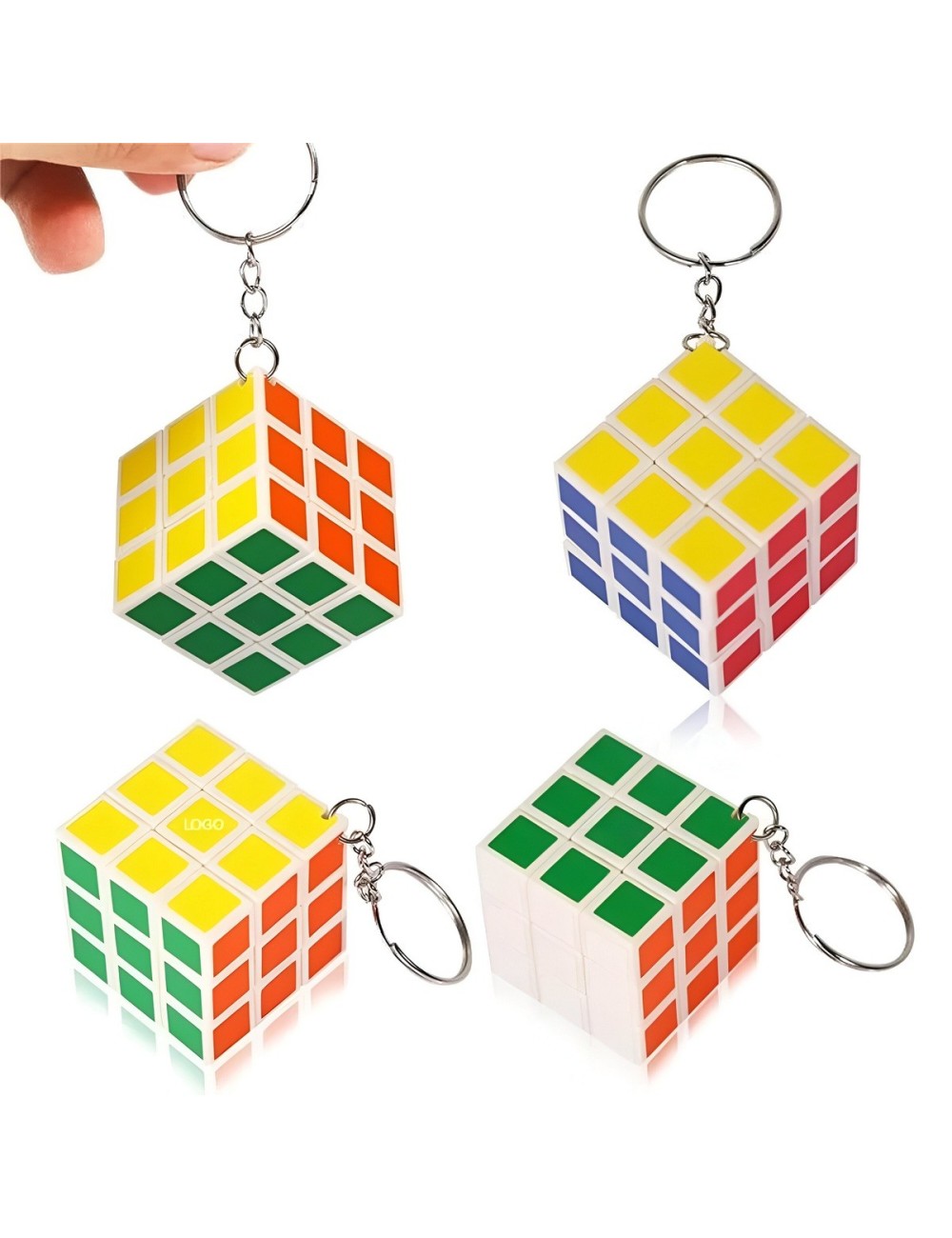 Cubo Llavero Multicolor Para Regalos X 12 Unidades