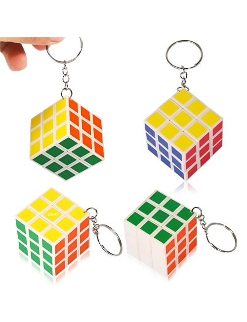 Cubo Llavero Multicolor Para Regalos X 12 Unidades