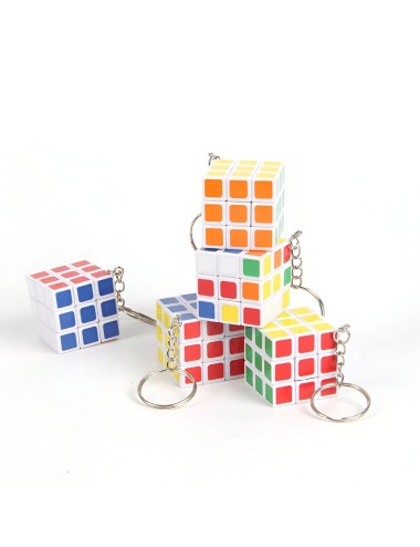 Cubo Llavero Multicolor Para Regalos X 12 Unidades