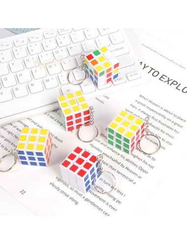 Cubo Llavero Multicolor Para Regalos X 12 Unidades