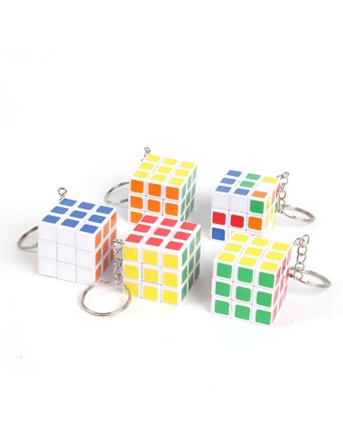 Cubo Llavero Multicolor Para Regalos X 12 Unidades